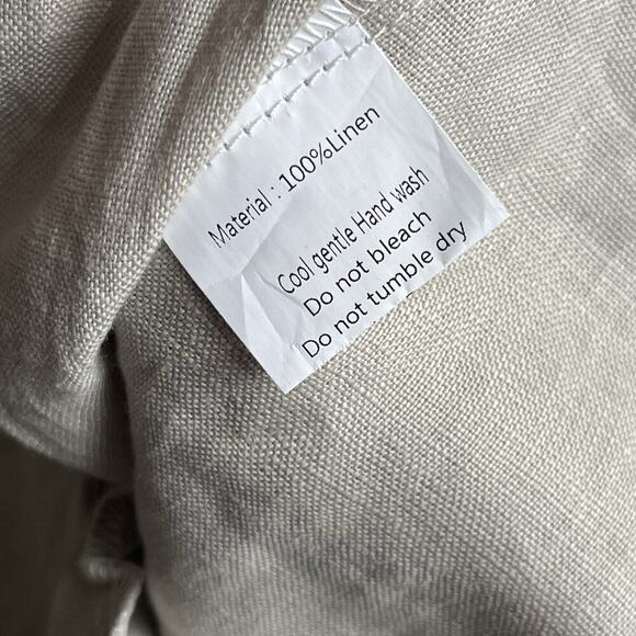 IXIMO Linen Elastic Waist Pants Lagenlook Coastal Baggy Boho Size 2XL - Picture 5 of 6